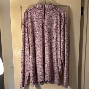 Men's 4XL Badger Sport Heathered Burgundy Zip-Up